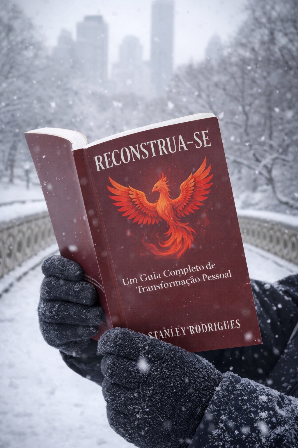 Livro Reconstrua-se em um cenário com neve